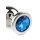 Mr. Steel Jewled Butt Plug Small Blue 2,5 cm