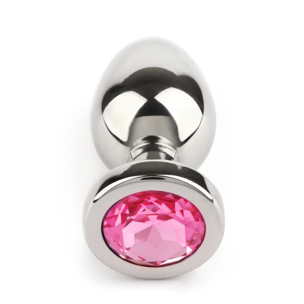 Mr. Steel Jewled Butt Plug Small Pink 2,5 cm