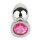 Mr. Steel Jewled Butt Plug Large Pink 3,8 cm