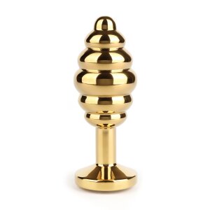 Mr. Steel Twister Butt Plug Large Gold 3,8 cm
