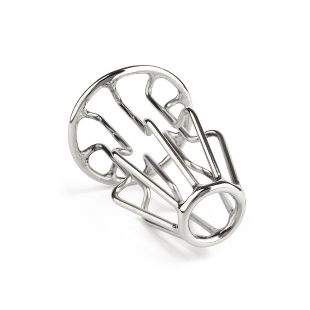 Mr. Steel Trapezoid Anal Plug Small Silver