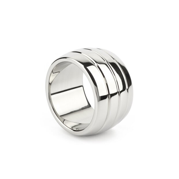 Mr. Steel Oval Barrel C-Ring 40 mm Silver