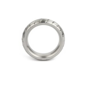 Mr. Steel MeGa Tire C-Ring Satin 40 mm Silver