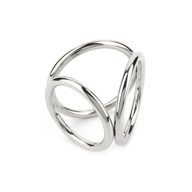 Mr. Steel Triad Chamber C-Ring Large Silver