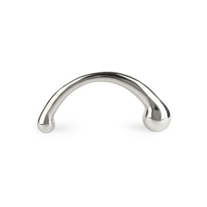 Mr. Steel The Curvy G-spot Double Ended Silver 19 cm