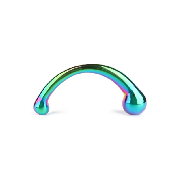 Mr. Steel The Curvy G-spot Rainbow Multicolor 19 cm