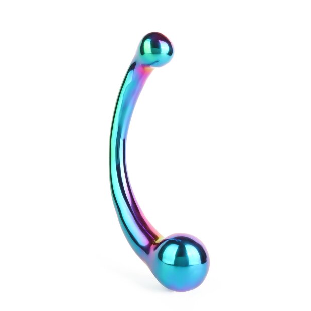 Mr. Steel The Curvy G-spot Rainbow Multicolor 19 cm