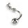Mr. Steel Twisted Desire Bulb Wand Silver 24 cm