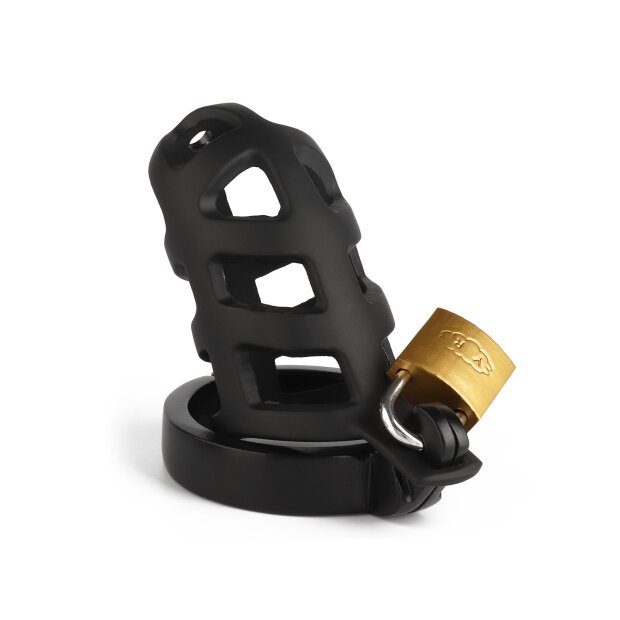 Mr. Steel Brutal Chastity Cage Black