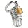Mr. Steel Ring Master Chastity Device Silver