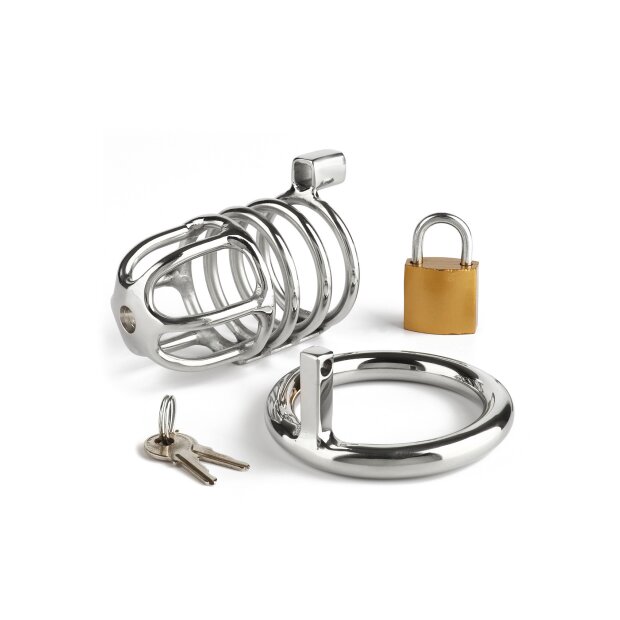 Mr. Steel Master Chastity Cock Cage Silver