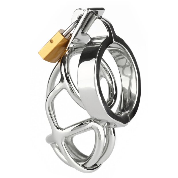 Mr. Steel San Quentin Chastity Cage Silver