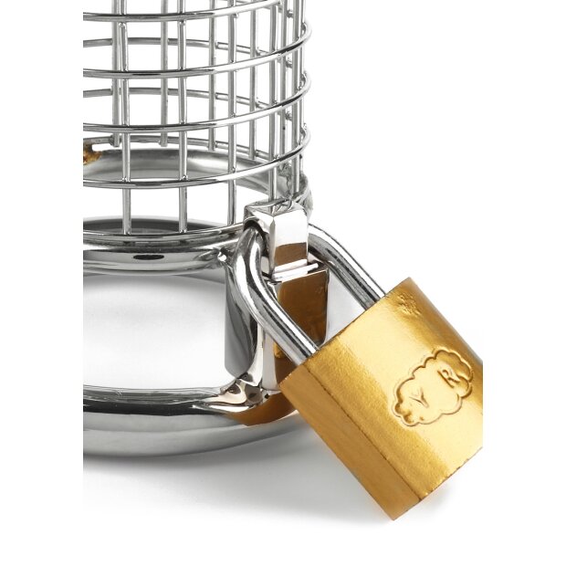 Mr. Steel Matrix Cock Cage Silver