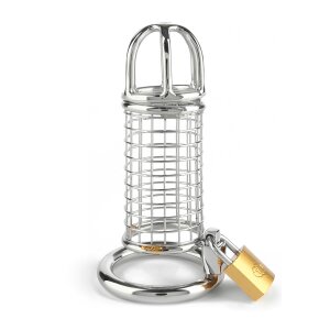 Mr. Steel Matrix Cock Cage Silver