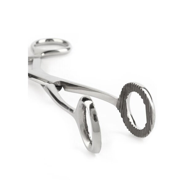 Mr. Steel Cube Tongs O Shape Silver
