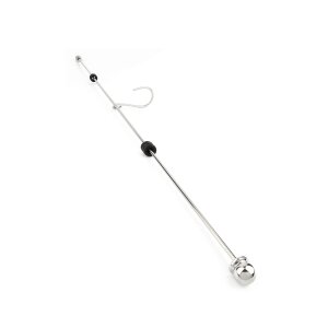 Mr. Steel Long Thai Hooked Pain Stick Silver