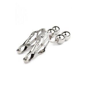 Mr. Steel Clover Nipple Clamps Weight Silver