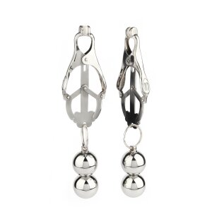 Mr. Steel Clover Nipple Clamps Weight Silver