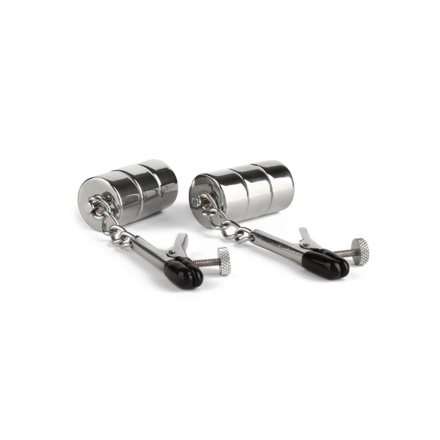 Mr. Steel Aligator Nipple Clamps Weights Silver