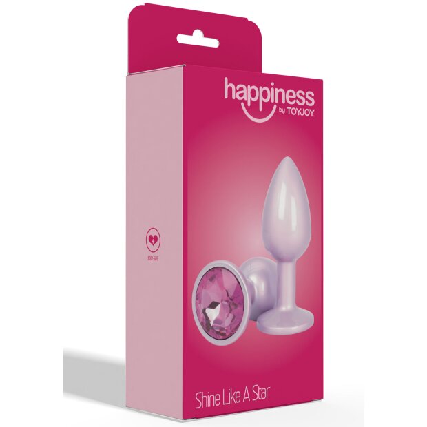 Toyjoy Happiness Shine Like A Star Buttplug Pink 2,6 cm
