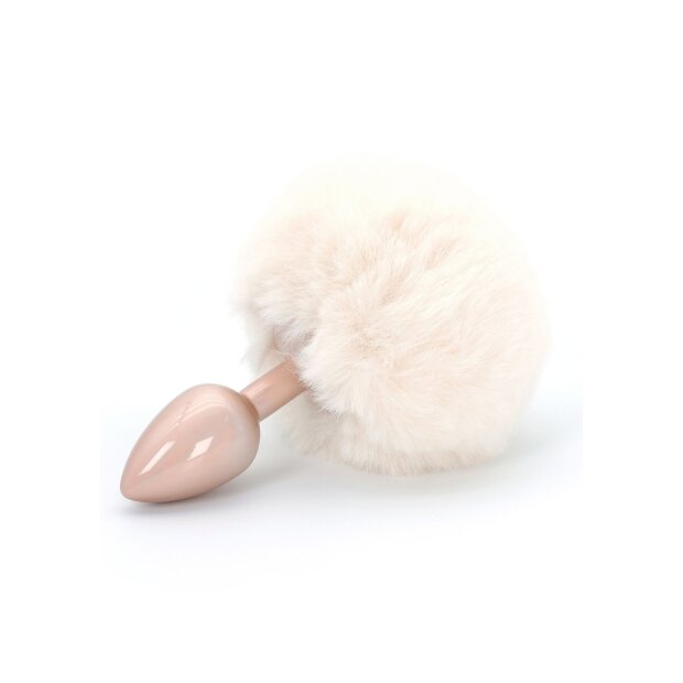 Toyjoy Happiness Enchanting Bunnytail Buttplug White 2,6 cm