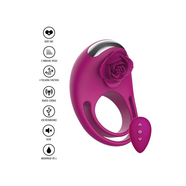 Toyjoy Put A RIng On It C-Ring Remote Fuchsia