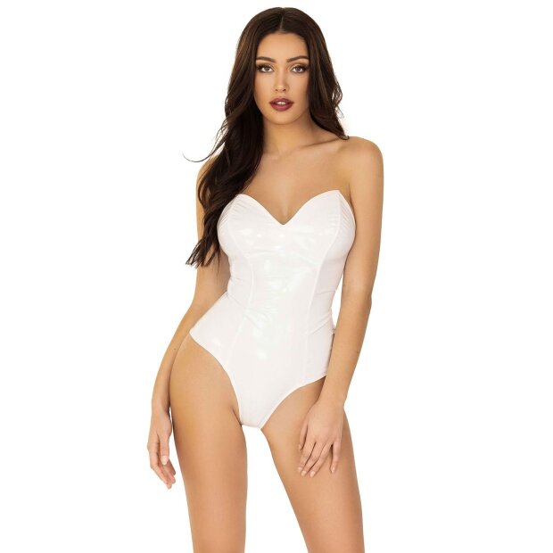 Leg Avenue Vinyl Boned Bodysuit M