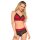 Leg Avenue Satin Bralette mit String rot S/M - L/XL