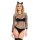 Leg Avenue Naughty Kitty Bodysuit Black S/M - M/L