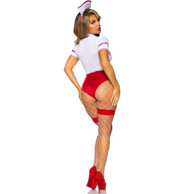 Leg Avenue Costume Sexy Nurse Red/White S - M