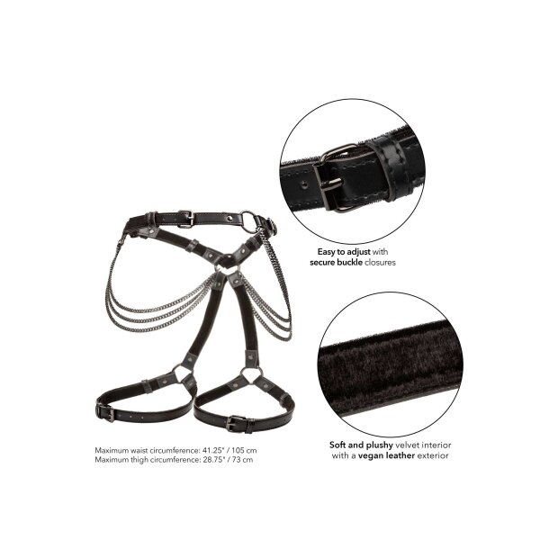 CalExotics Chain Thigh Harness Onesize - Plussize