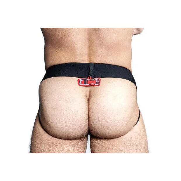 OXJOK by Oxballs Fisterjock Jockstrap Schwarz/Rot S - XL