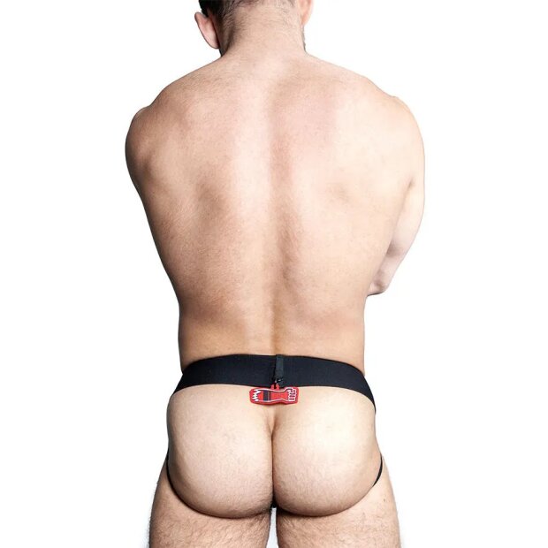 OXJOK by Oxballs Fisterjock Jockstrap Schwarz/Rot S - XL