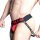 OXJOK by Oxballs Fisterjock Jockstrap Schwarz/Rot S - XL