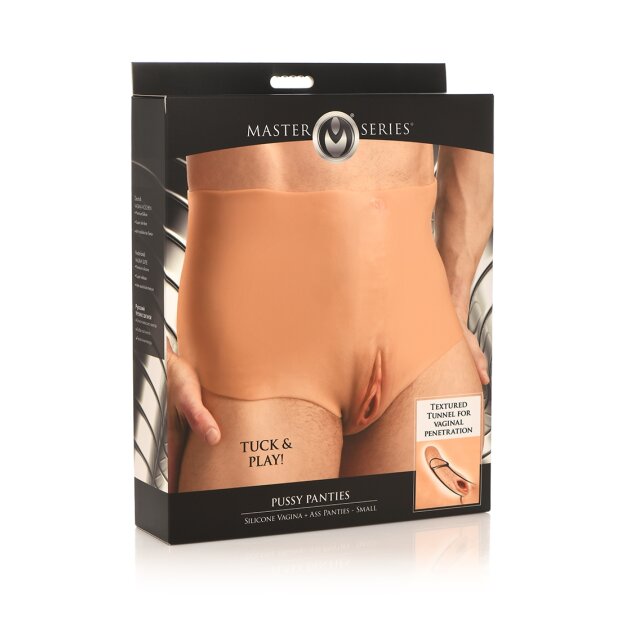 XR Brands Pussy Panties Silicone Vagina and Ass Panties S - L