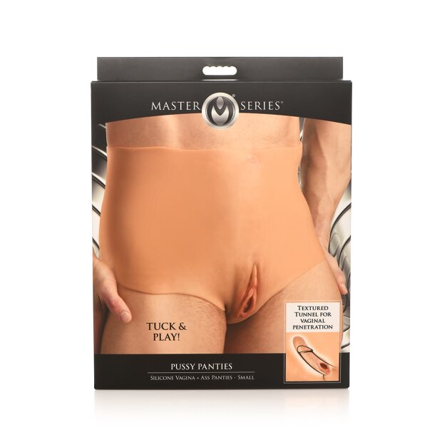 XR Brands Pussy Panties Silicone Vagina and Ass Panties S - L