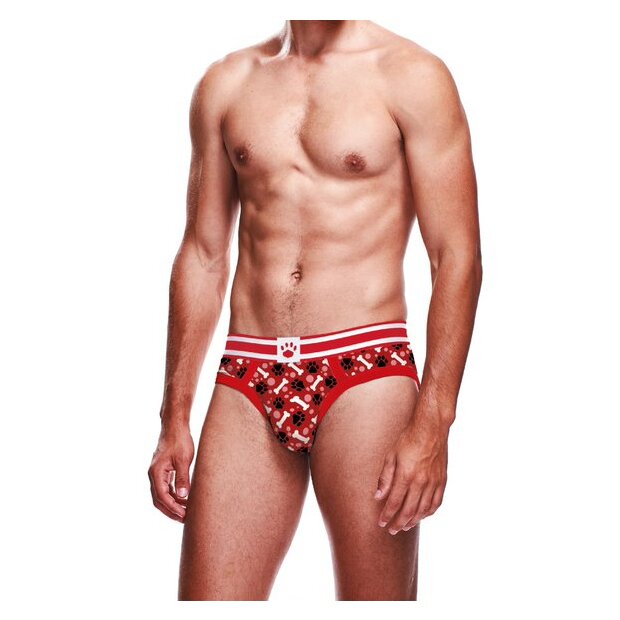 Prowler Slip mit Welpenmottoprint rot S - XXL