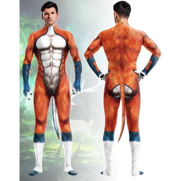 CosplayDogs Wild Dog Cosplay-Anzug Orange S - XL