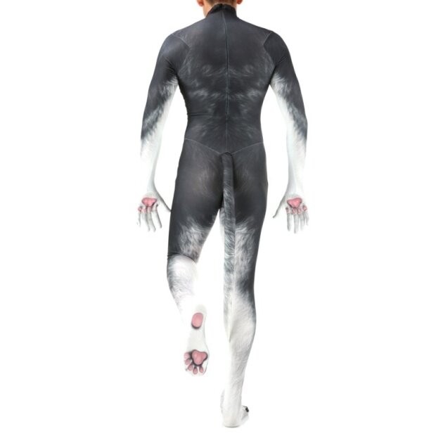 CosplayDogs Husky Dog Cosplay-Anzug Grau S - XL