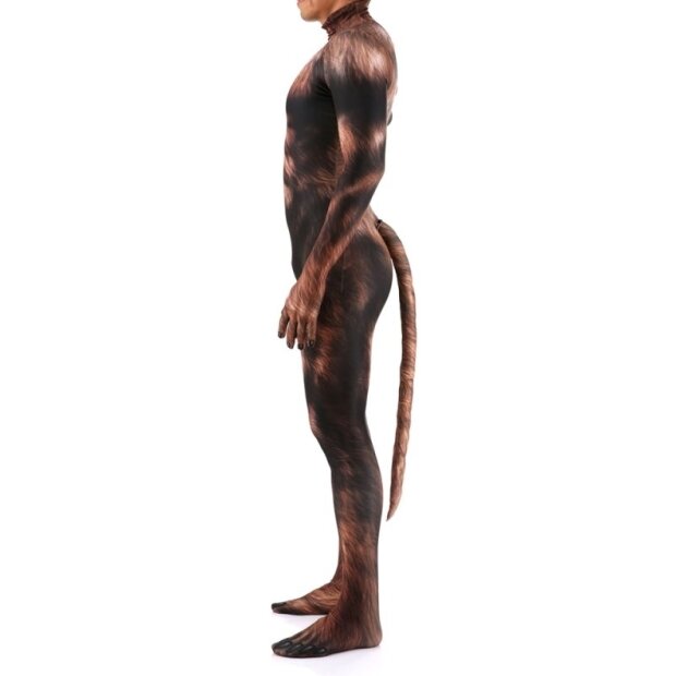 CosplayDogs Werwolf Cosplay-Jumpsuit Braun S -XL