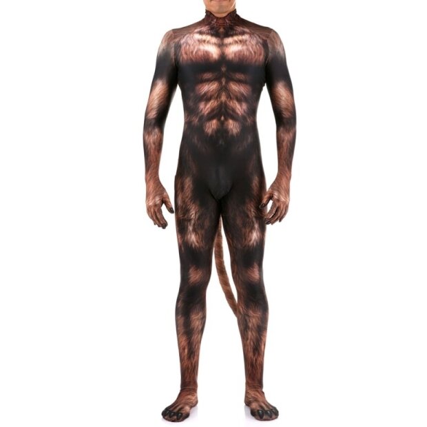 CosplayDogs Werwolf Cosplay-Jumpsuit Braun S -XL