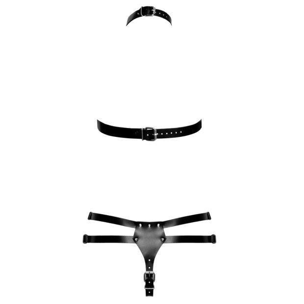 ZADO Harness-Set aus Leder S/M - XXL