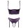 Cottelli Collection Longline Bügelhebe Bh & Strapsslip Ouvert lila 75B/S - 85C/L