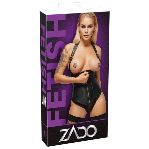 ZADO Leder Corsage busenfrei S - XXL