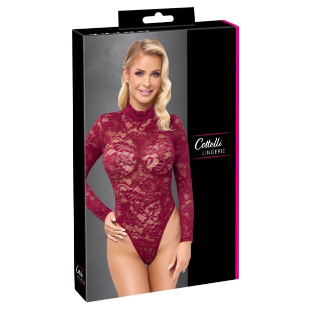 Cottelli Collection Spitzenbody rot S - XXL