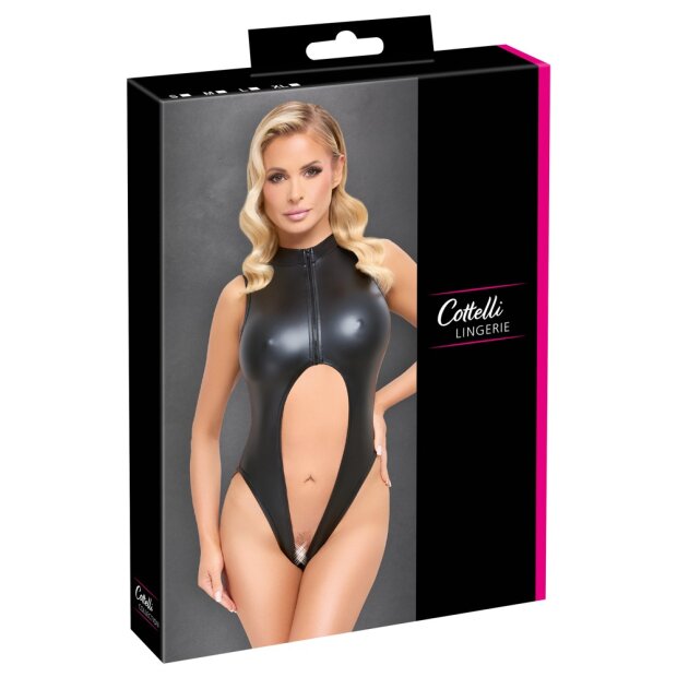 Cottelli Collection Body ouvert Zip S - XL