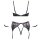 Cottelli Collection BH Set Bondage Schwarz XL - 3XL