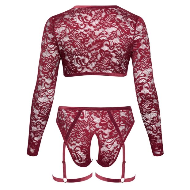 Cottelli Collection Top und Slip rot XL - 3XL