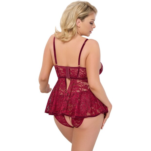 Cottelli Collection Babydoll rot XL - 3XL