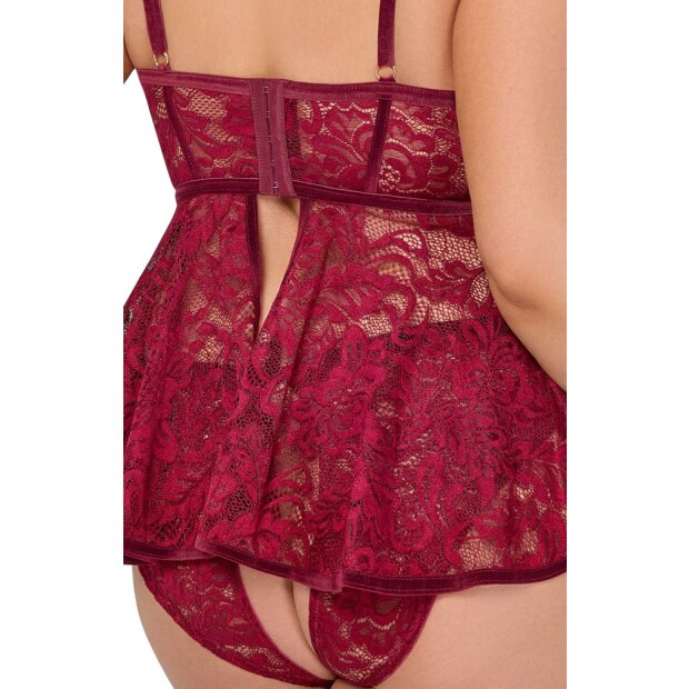 Cottelli Collection Babydoll rot XL - 3XL
